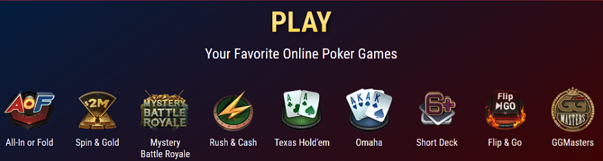 GGPoker formats and traffic across popular modes