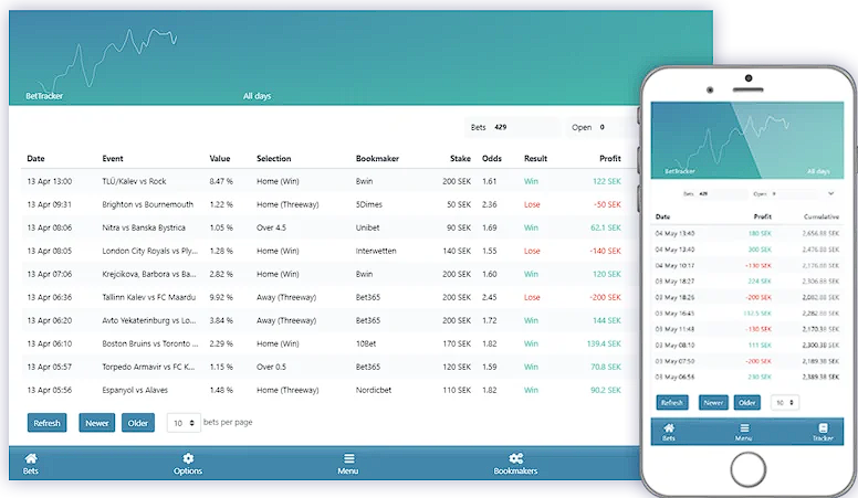 RebelBetting Interface