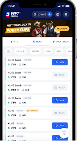 WPT Global mobile tables and controls